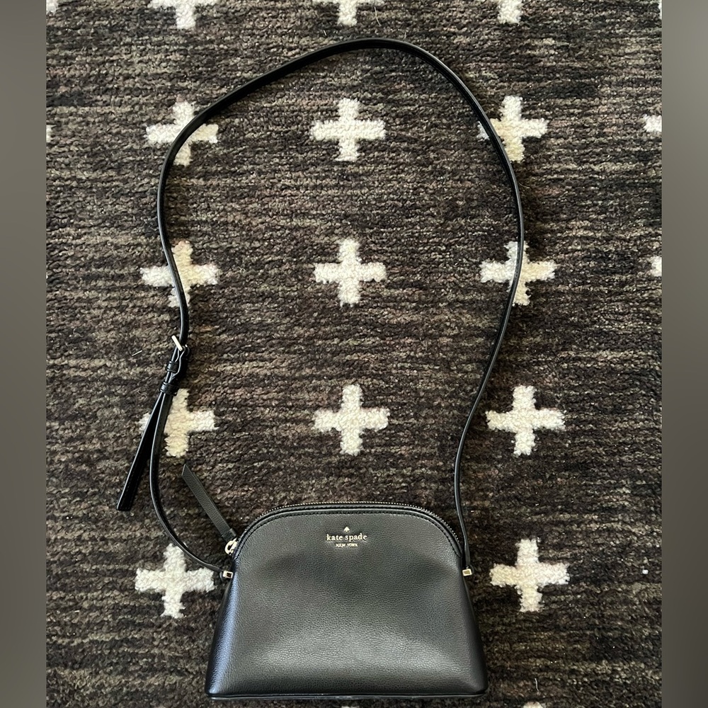 Kate Spade Peggy Patterson Drive Leather Crossbody Bag Black